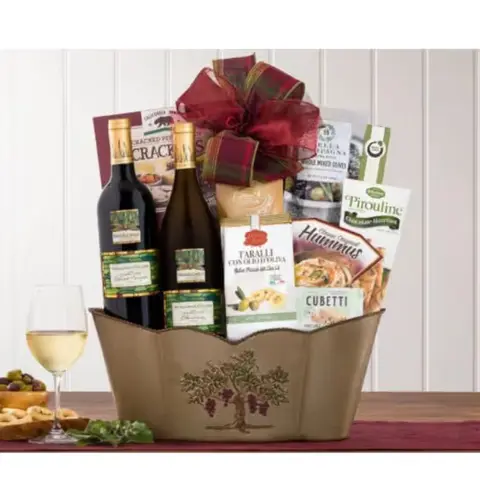 Cabernet & Chardonnay Wine Gift Basket