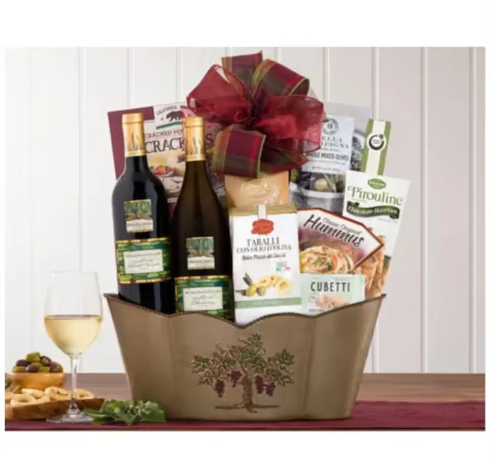Cabernet & Chardonnay Wine Gift Basket