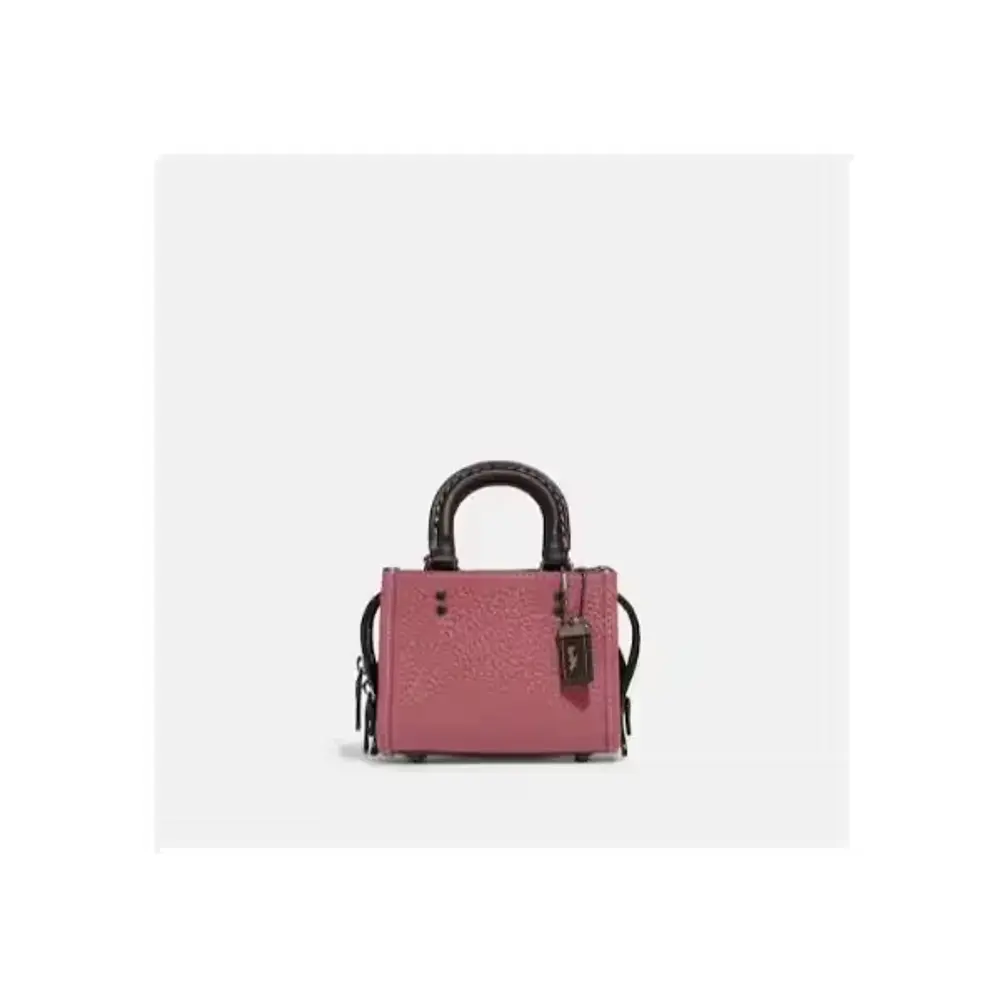 Colorblock Pebble Leather Mini Bag