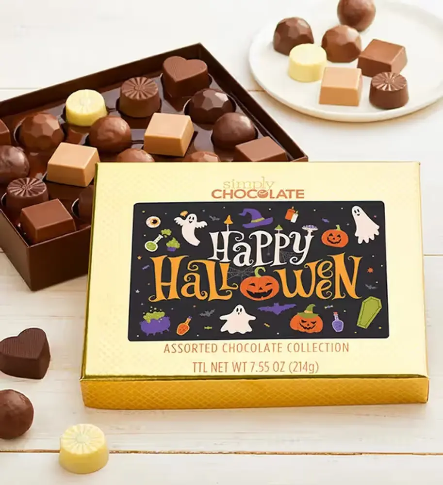 Halloween Gourmet Chocolate Box, 18 Pc