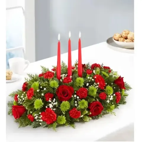 Season's Greetings Christmas Centerpiece