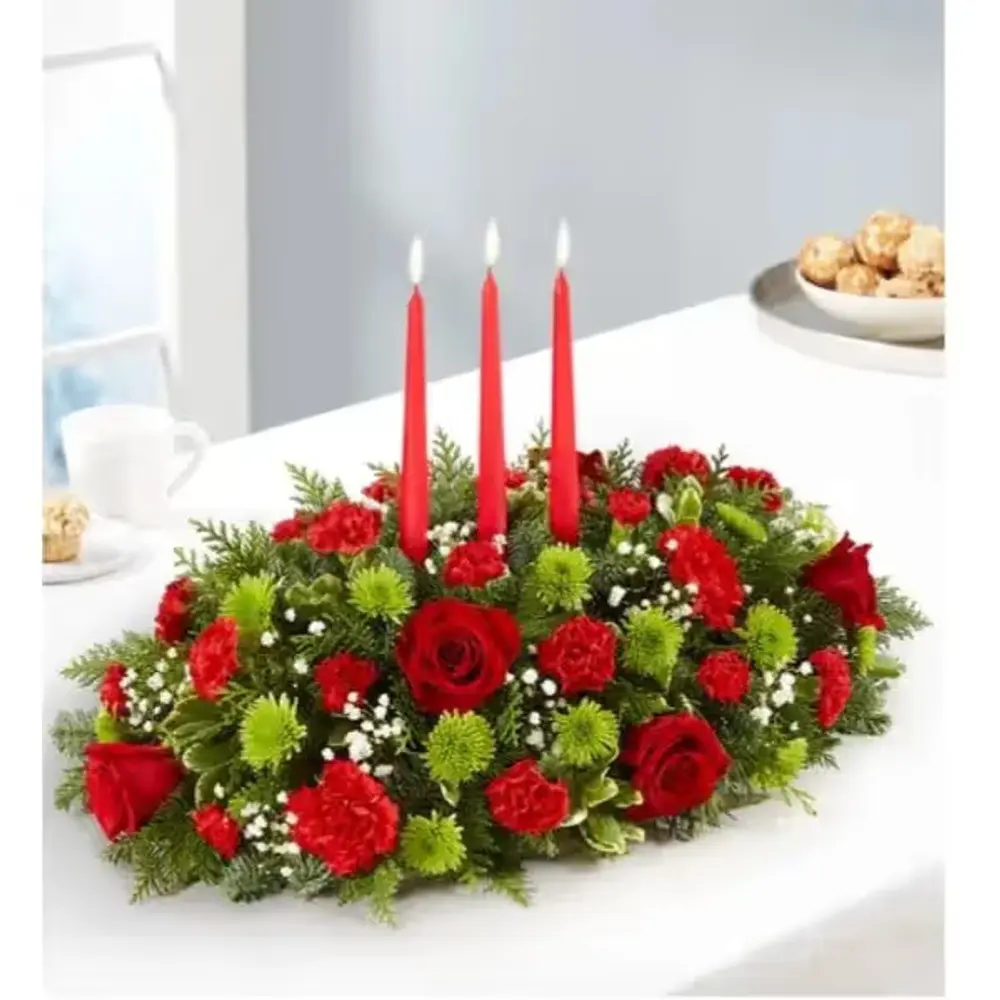 Season's Greetings Christmas Centerpiece