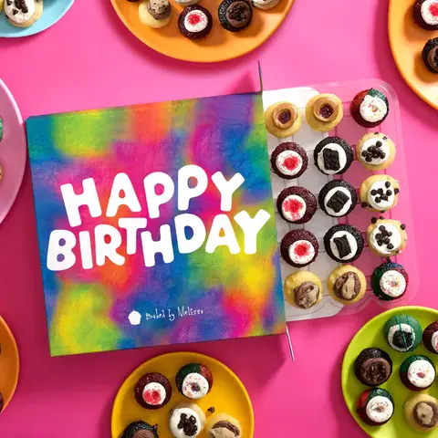 Birthday Gift Box with 25 Bite-Size Treats