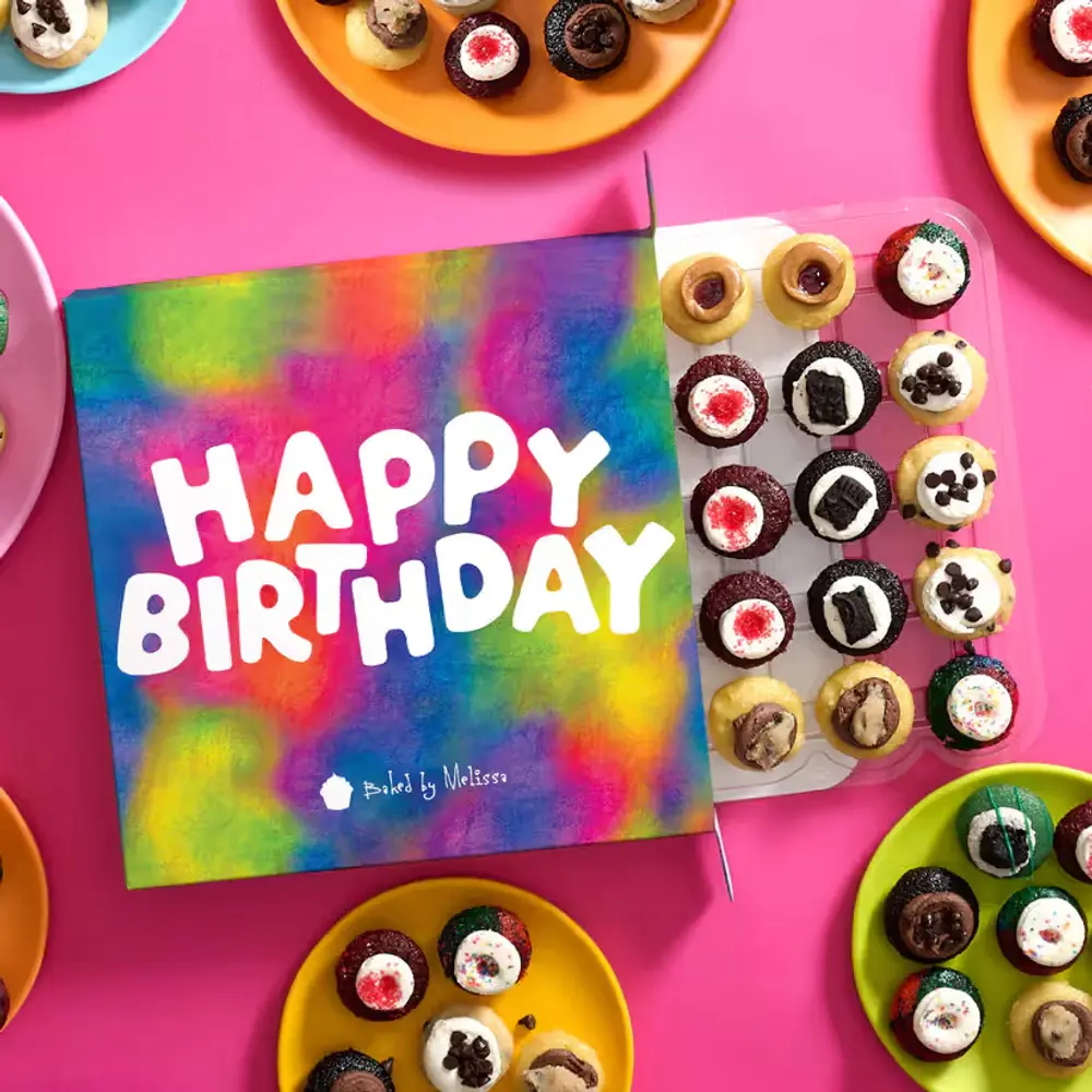 Birthday Gift Box with 25 Bite-Size Treats
