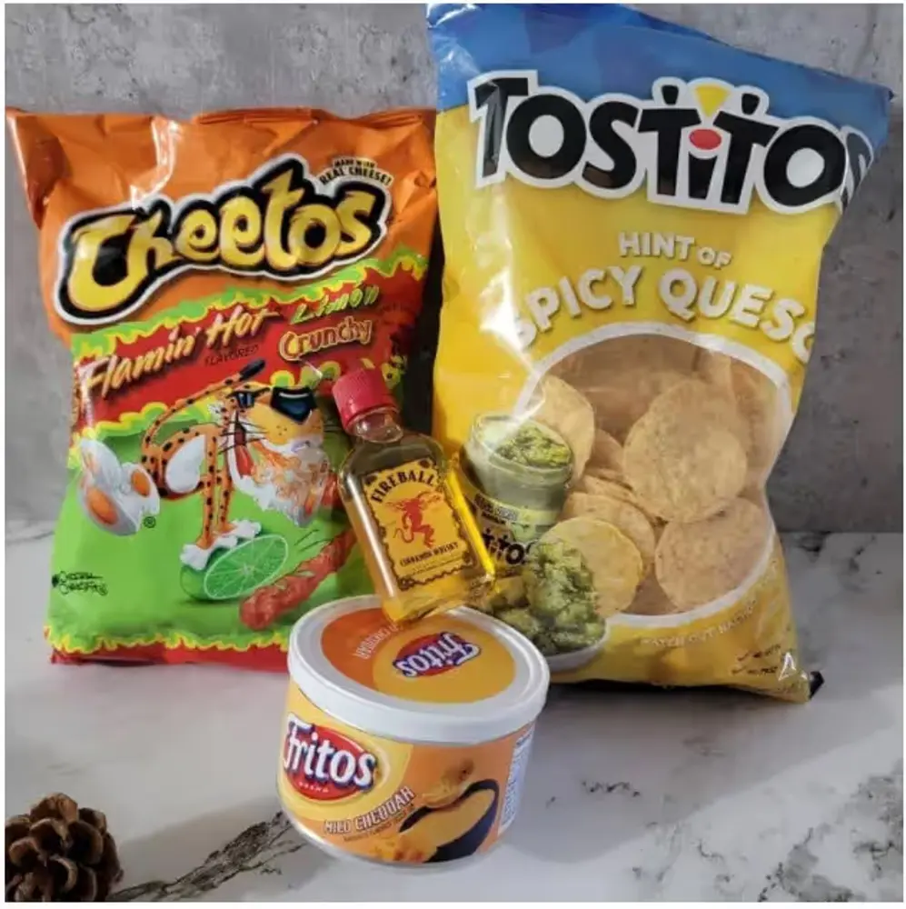 Cheesy Snacks & Fireball Miniature