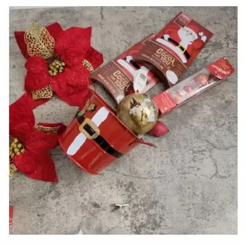 Spilled Santa Chocolate Bucket