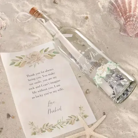 Personalized Anniversary Letter in a Bottle