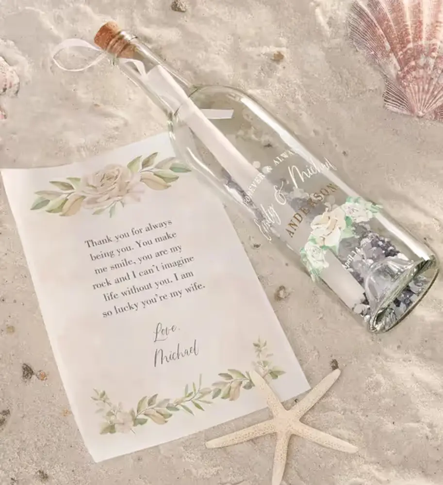 Personalized Anniversary Letter in a Bottle