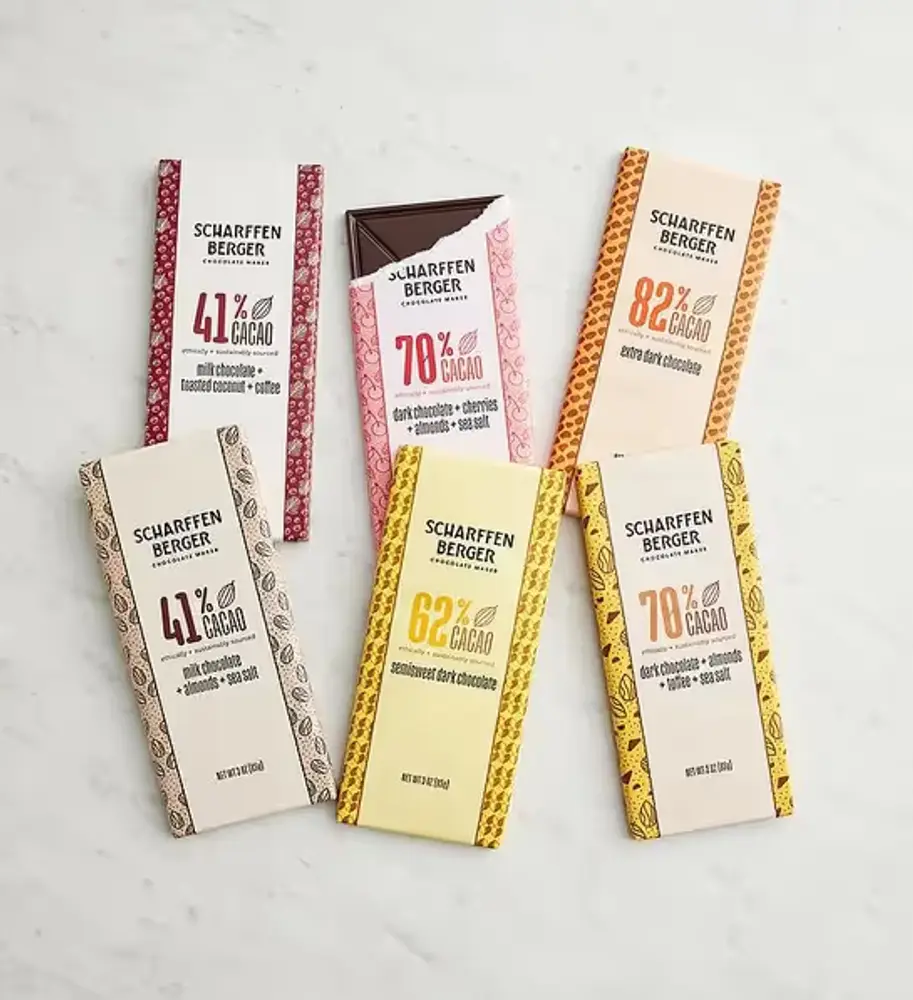 Scharffen Berger Chocolate Bars, Pick 6