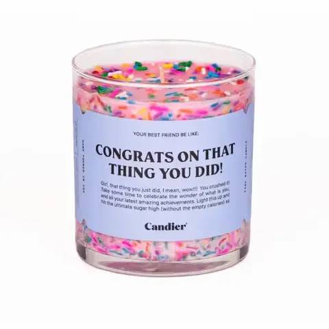 Congrats Celebration Candle
