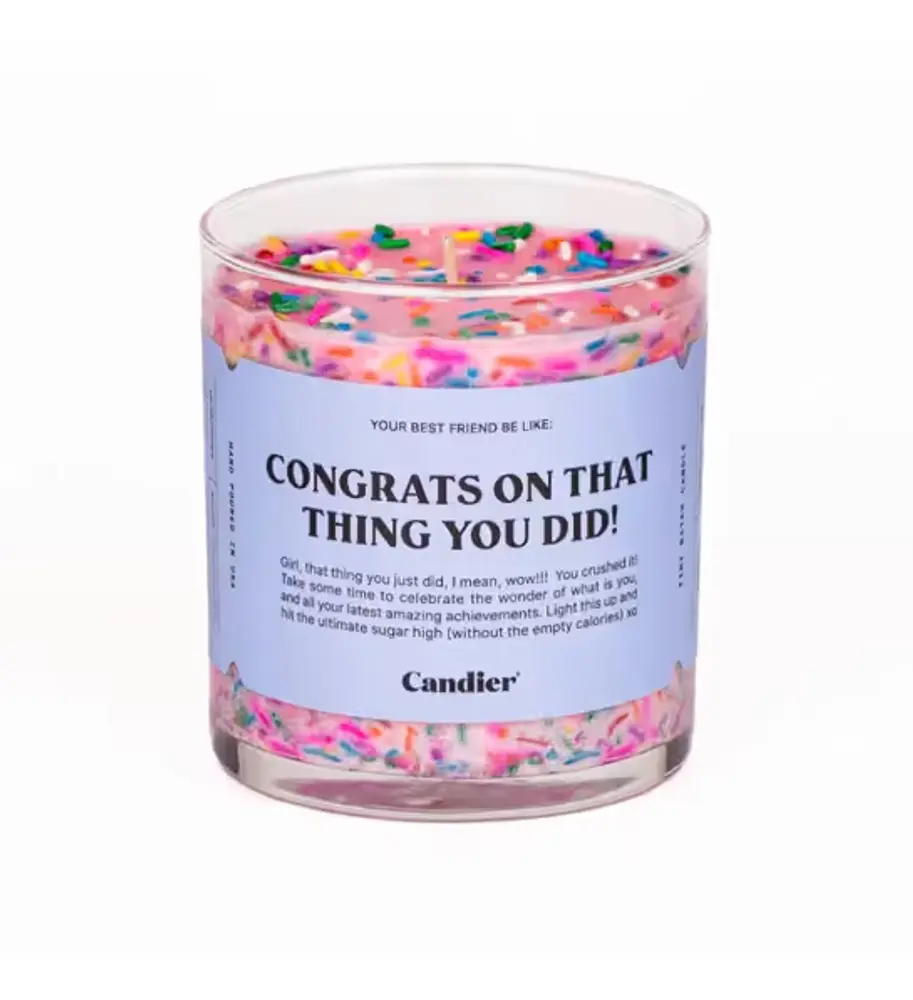 Congrats Celebration Candle