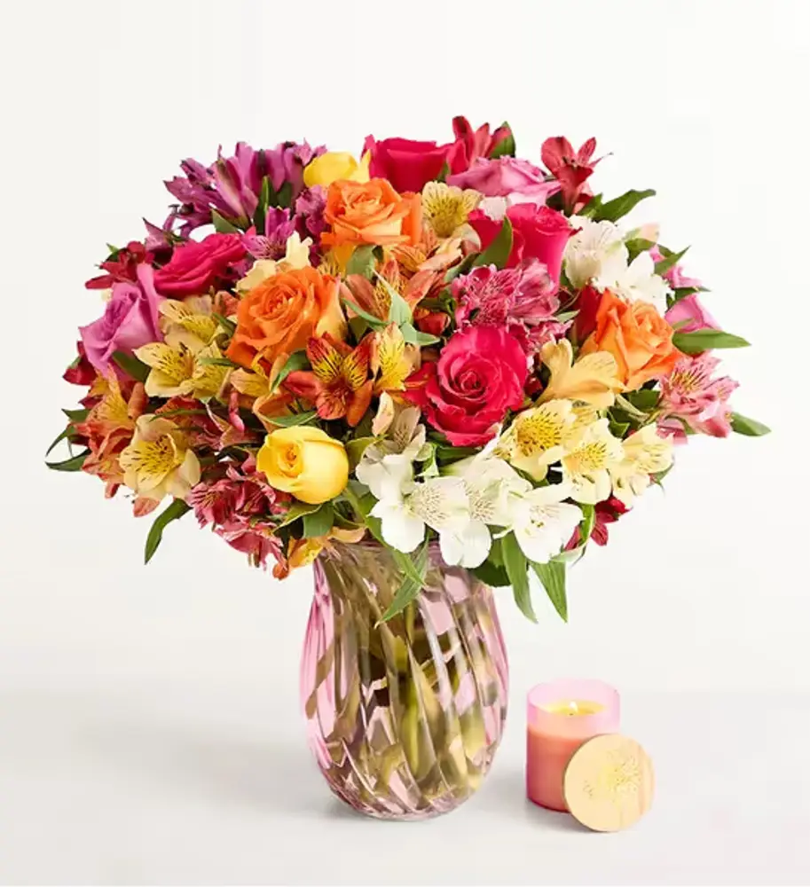 Vibrant Rose & Peruvian Lily Mix