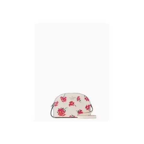Floral Saffiano Dome Crossbody