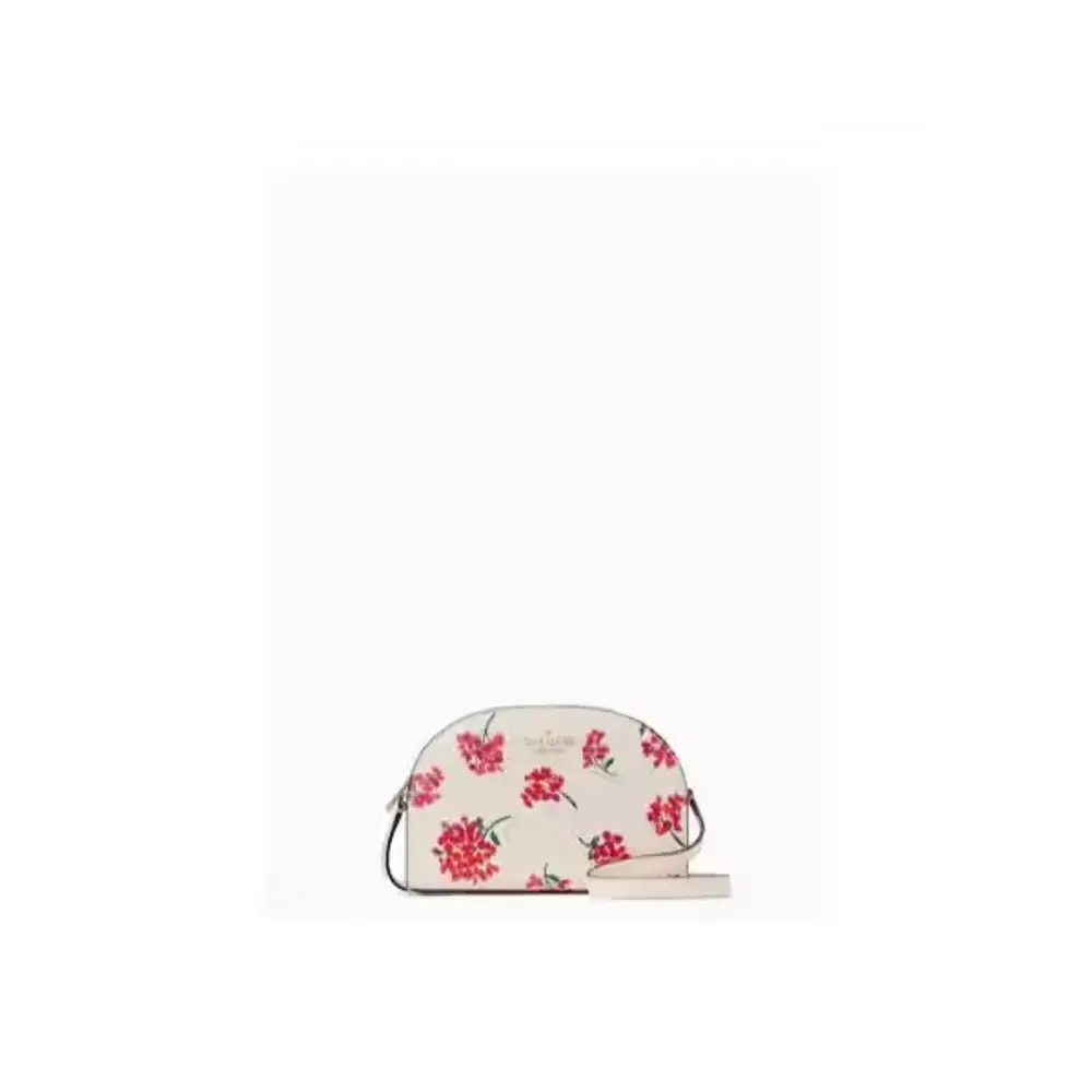Floral Saffiano Dome Crossbody
