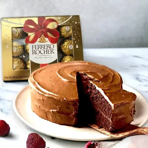 Chocolate Cake with Ferrero Rocher