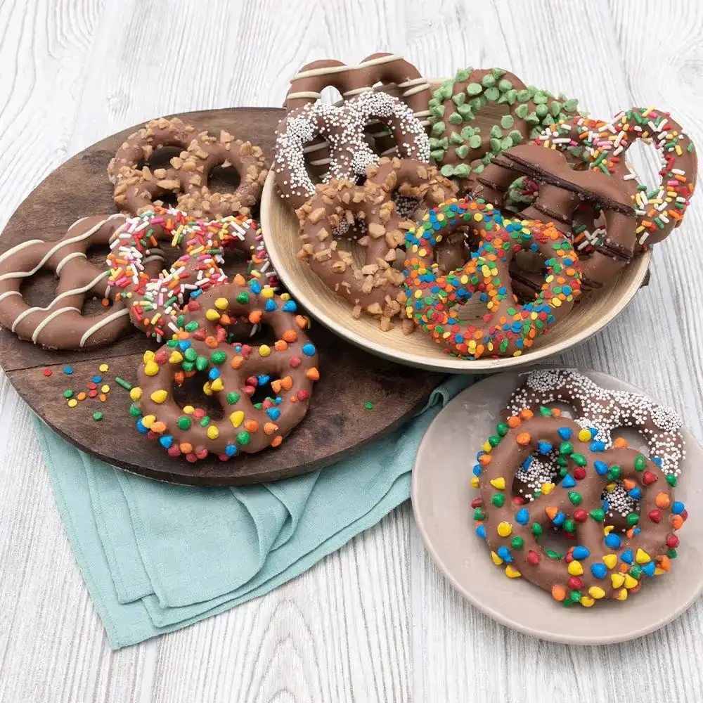 Gourmet Chocolate-Dipped Pretzels