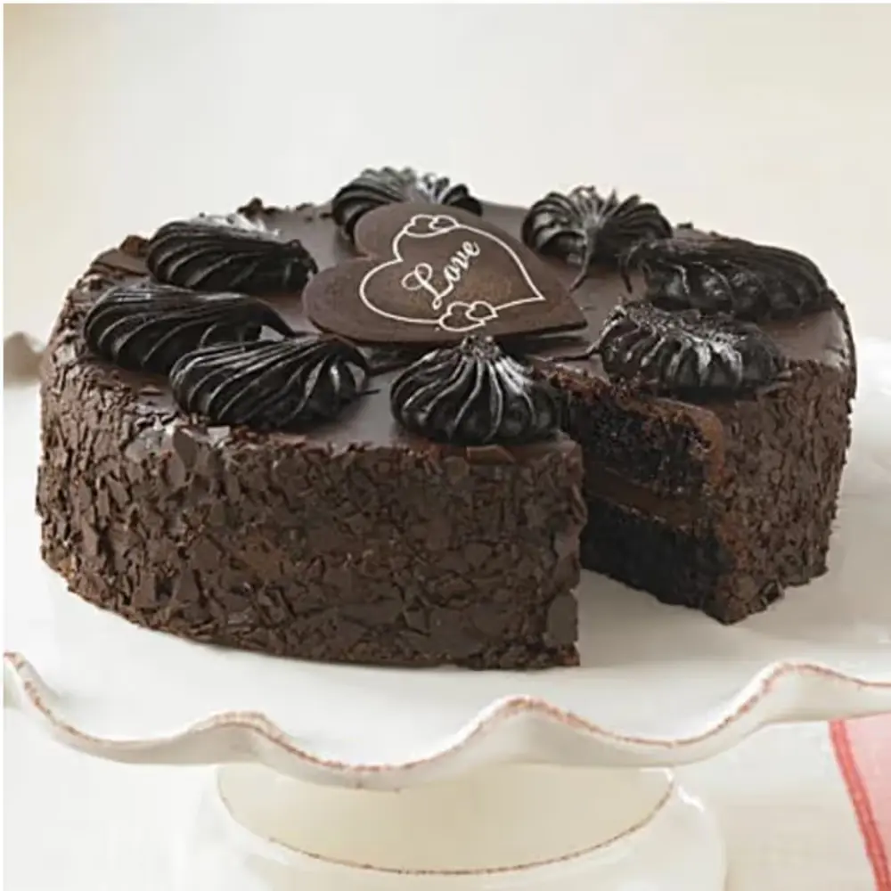 Chocolate Mousse Torte with Love Plaque