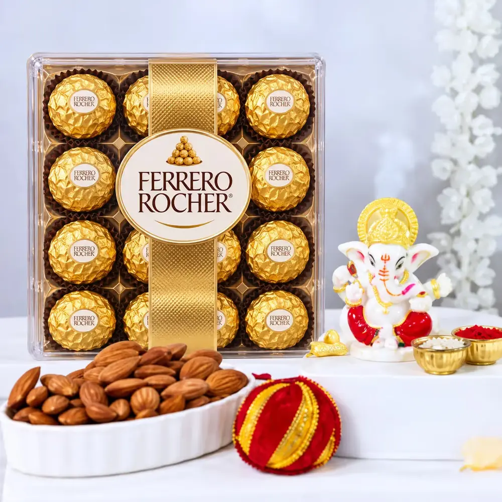 Ganesha Diwali Gift with Ferrero & Almonds