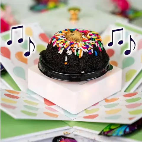 Chocolate Chip Cake Explosion Gift Box