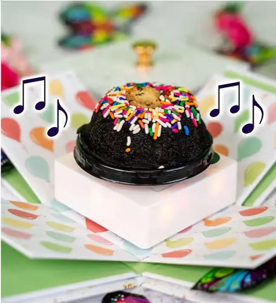 Chocolate Chip Cake Explosion Gift Box
