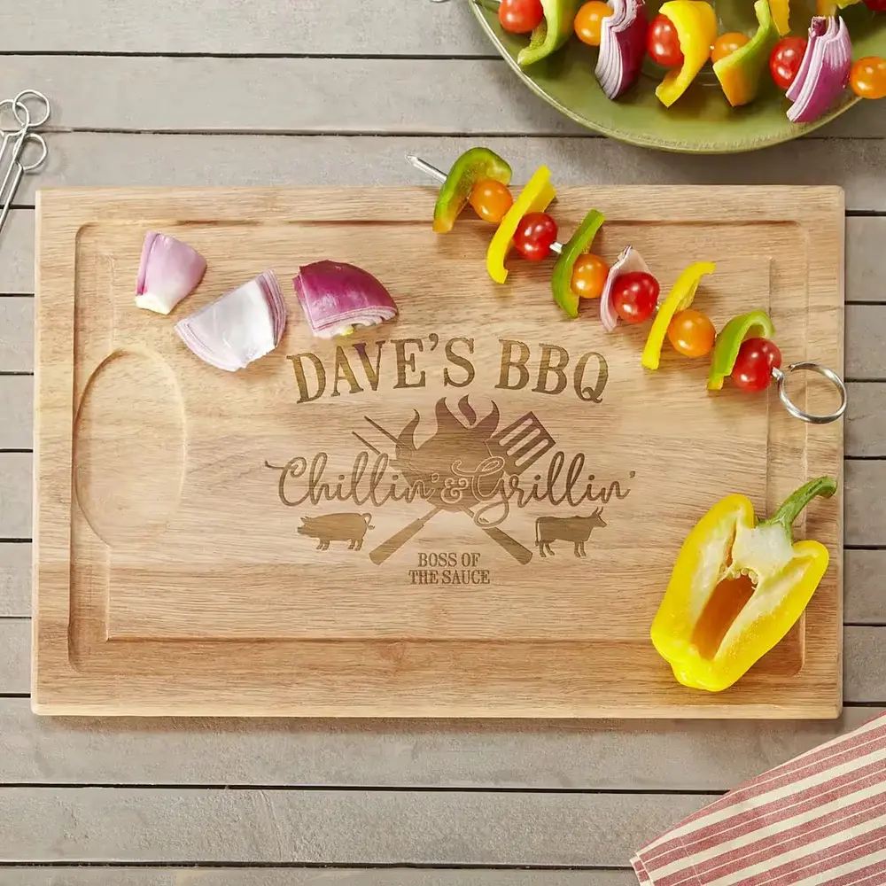 Chillin' & Grillin' Maple Cutting Board