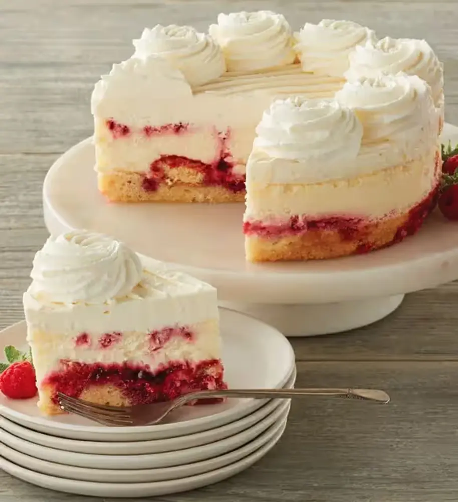 Lemon Raspberry Cream Cheesecake
