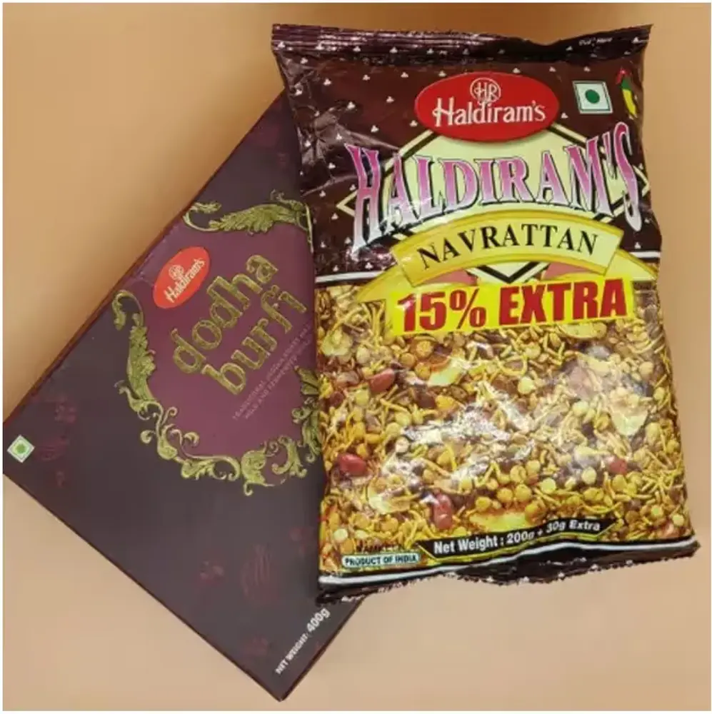 Dodha Burfi with Navratan