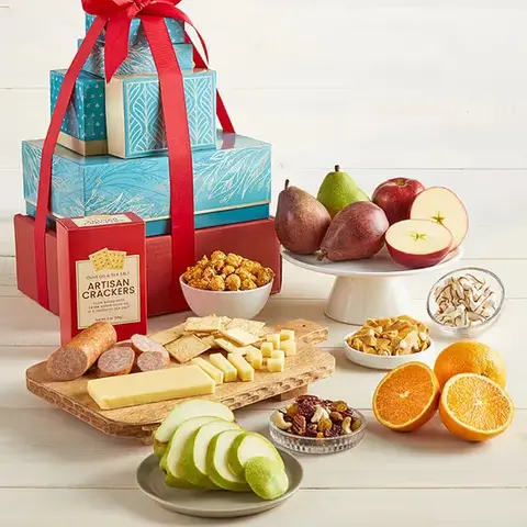 Fruit & Gourmet Snack Tower
