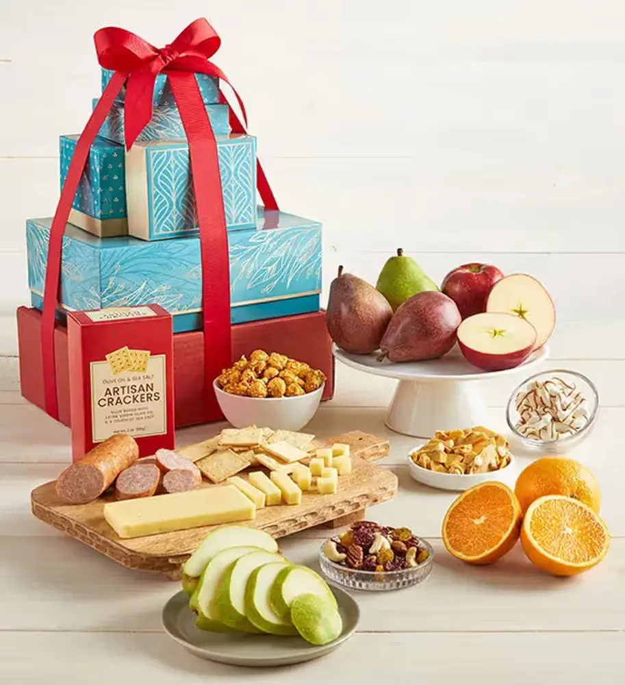 Fruit & Gourmet Snack Tower