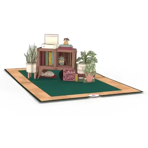 Houseplants Birthday Pop-Up Card