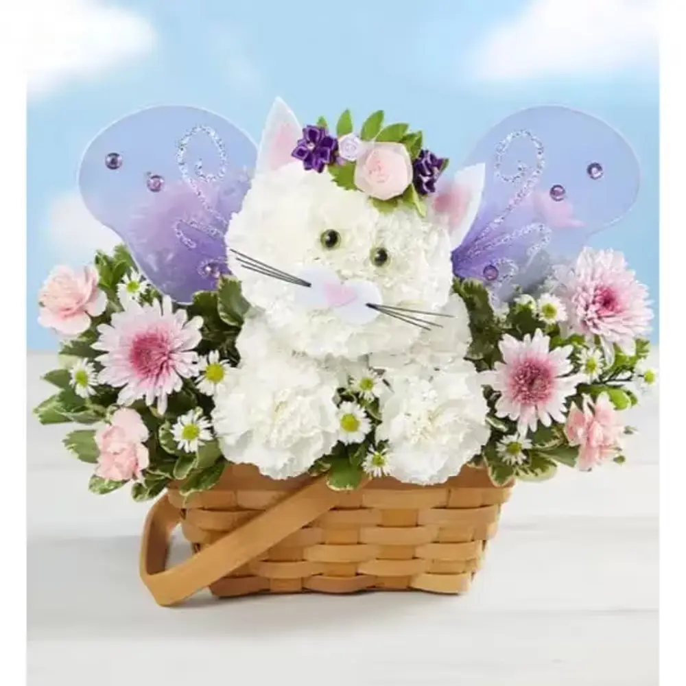 Magical Fairy Cat Flower Arrangement