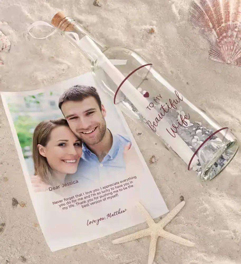Personalized To My Wife Letter in a Bottle