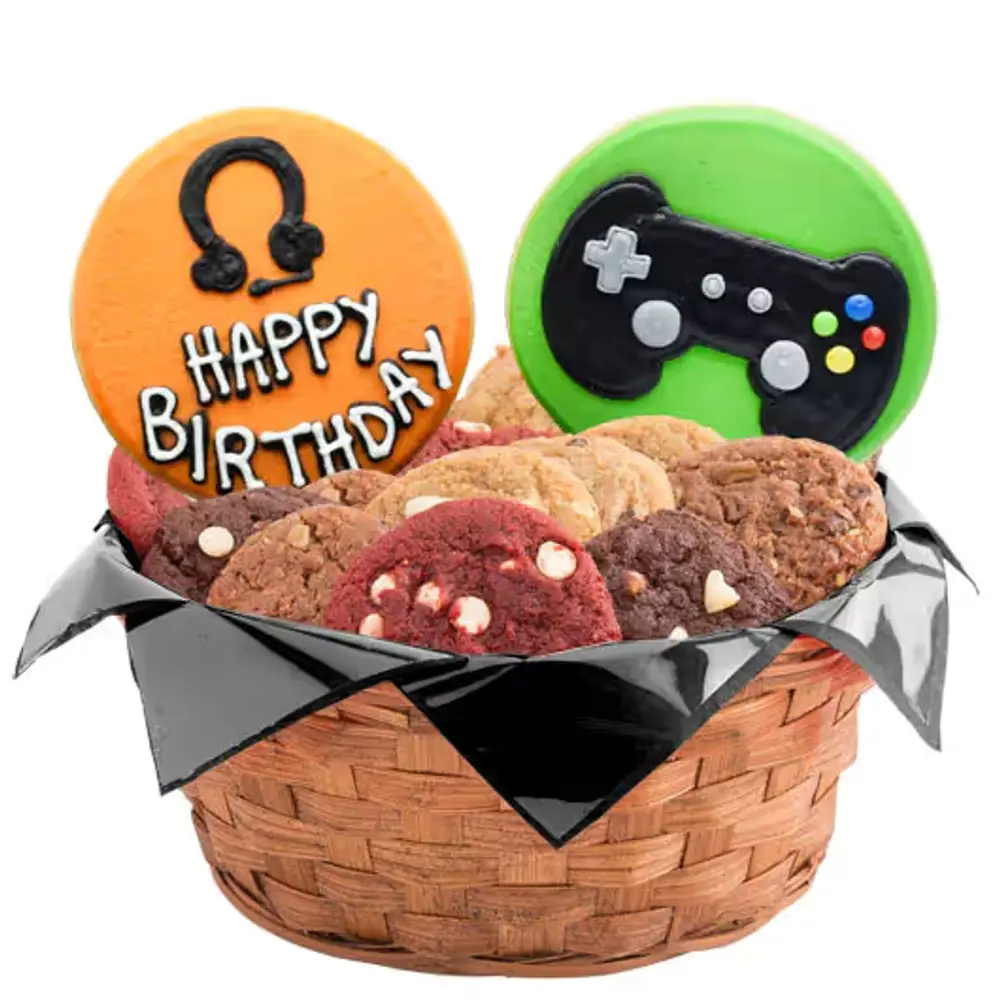 Level Up Gamer Cookie Basket