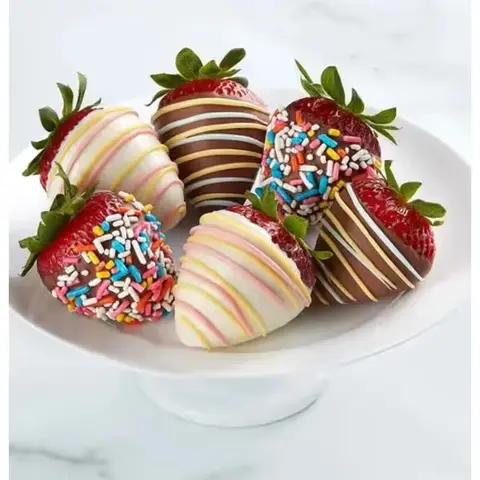 Birthday Chocolate-Dipped Strawberries
