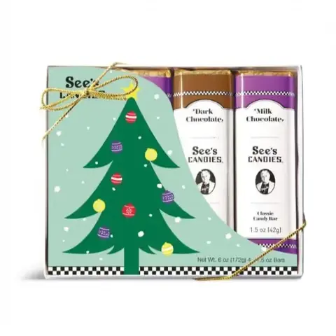 Holiday Chocolate Bars, 4 Pack