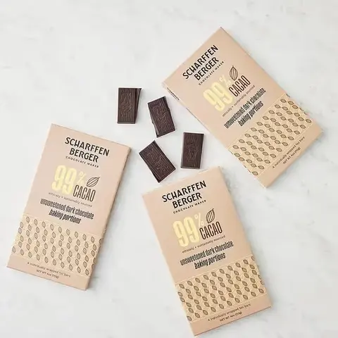 Scharffen Berger 99% Unsweetened Baking Trio
