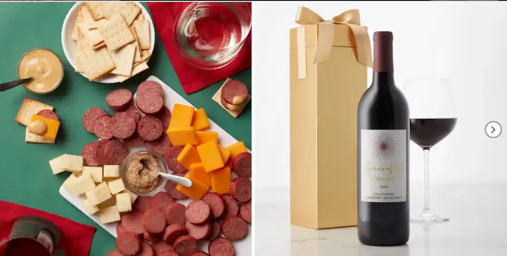 Holiday Hearty Bites & Wine Basket