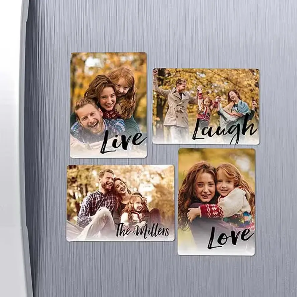 Live, Laugh, Love Photo Magnet Set