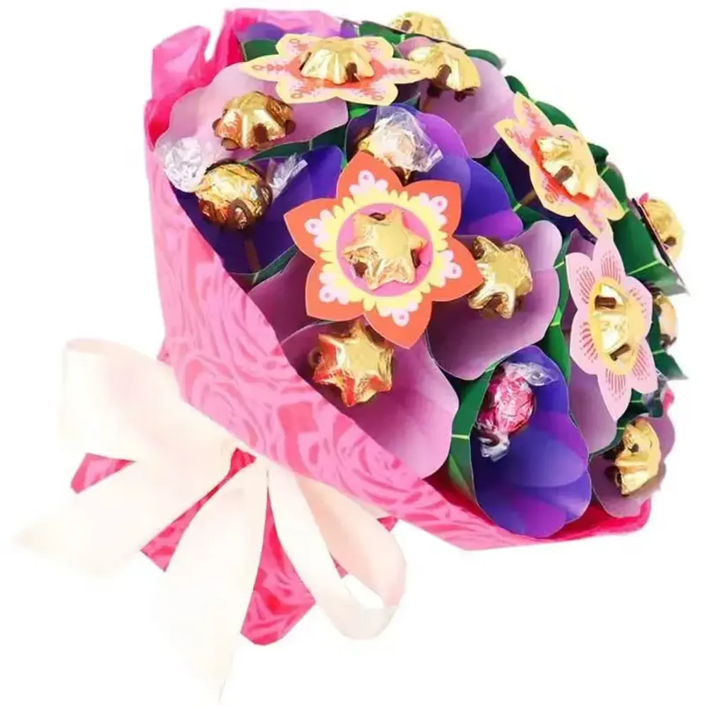 Bright Floral Chocolate Bouquet Medium