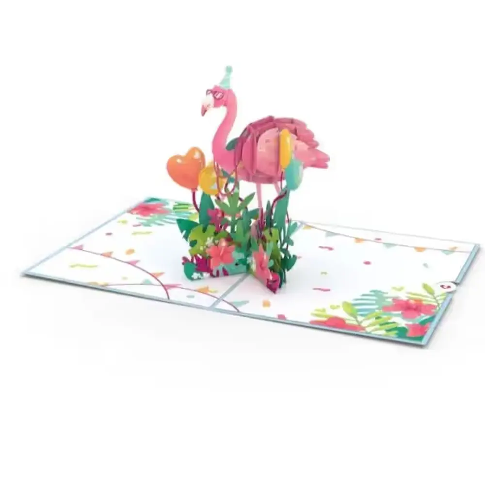 Flamazing Flamingo Birthday Pop-Up Card