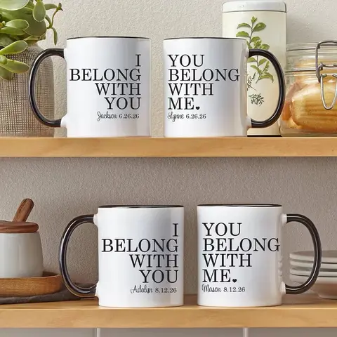 Personalized Together Always Mug Set