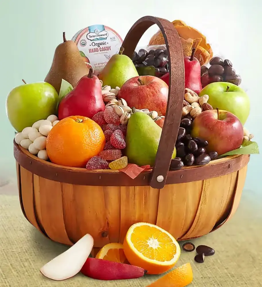 Organic Harvest Fruit & Snack Basket