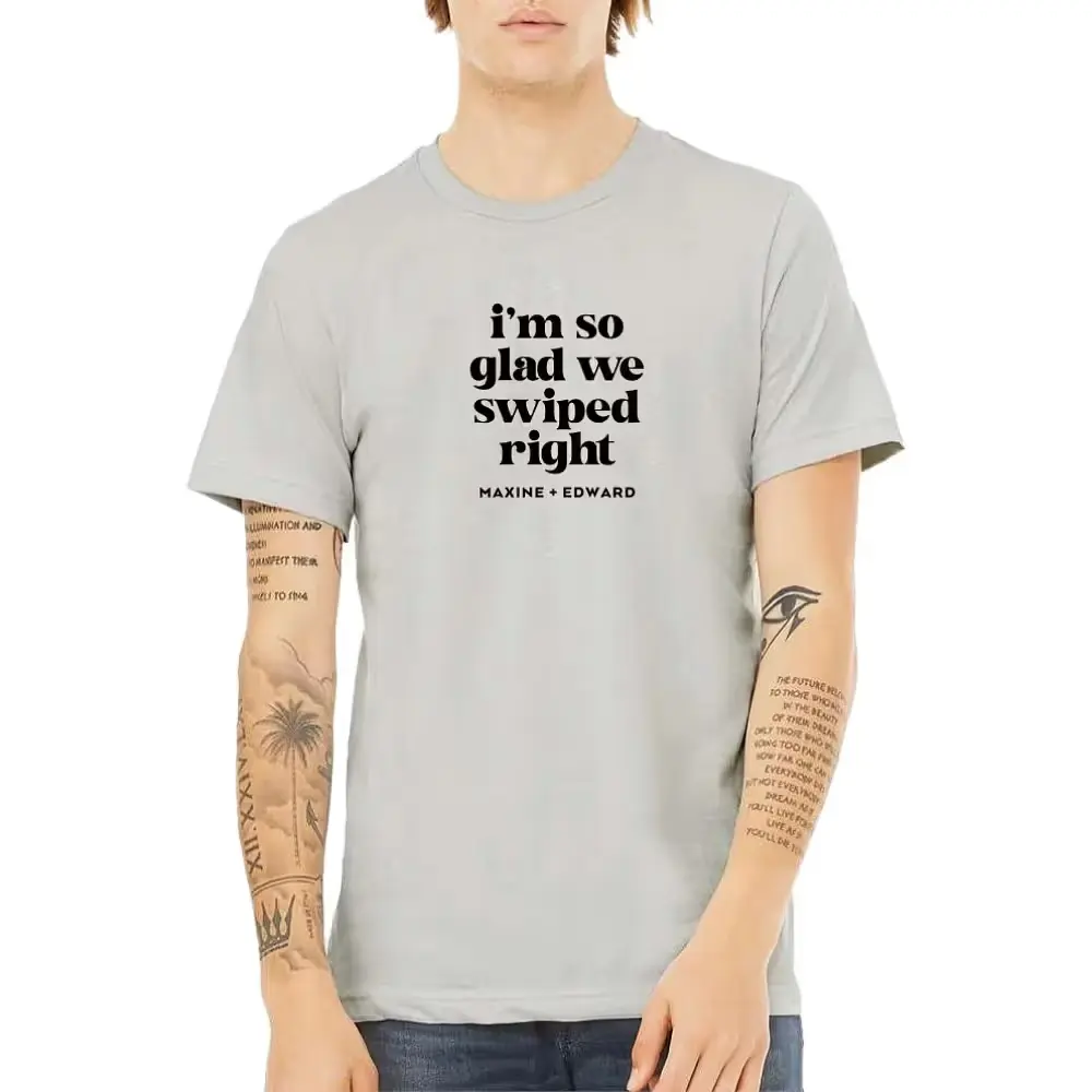 Personalized Swiped Right Couple Tee