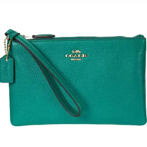 Coach Crossgrain Leather Small Wristlet