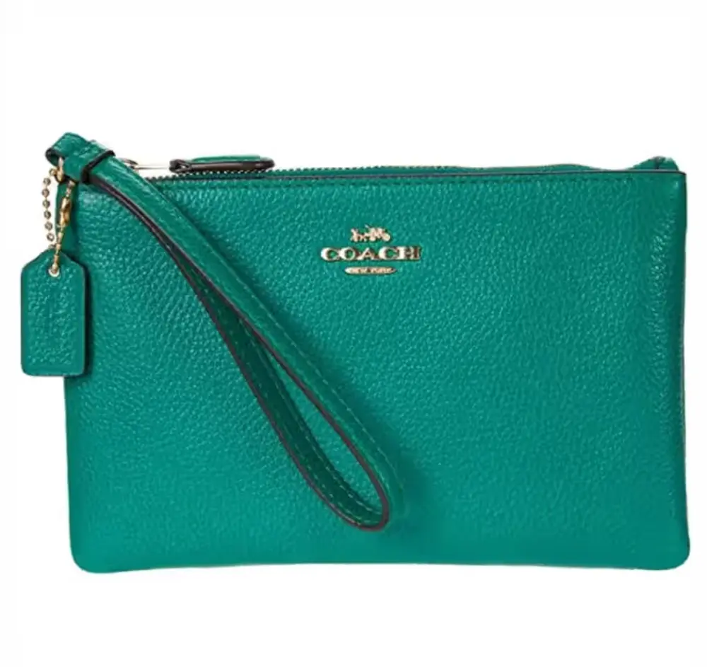 Coach Crossgrain Leather Small Wristlet