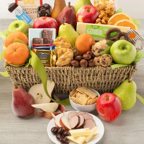 Gourmet Fruit & Sweet Treats Basket