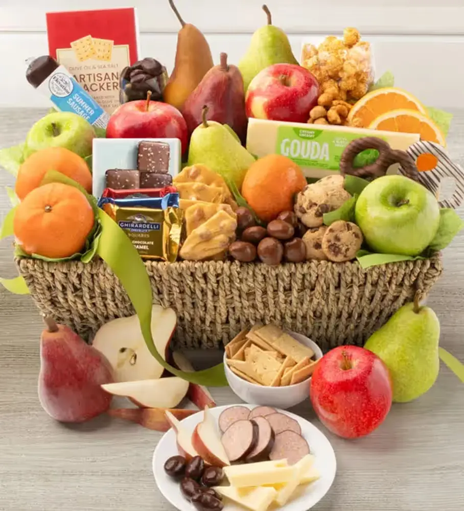 Gourmet Fruit & Sweet Treats Basket