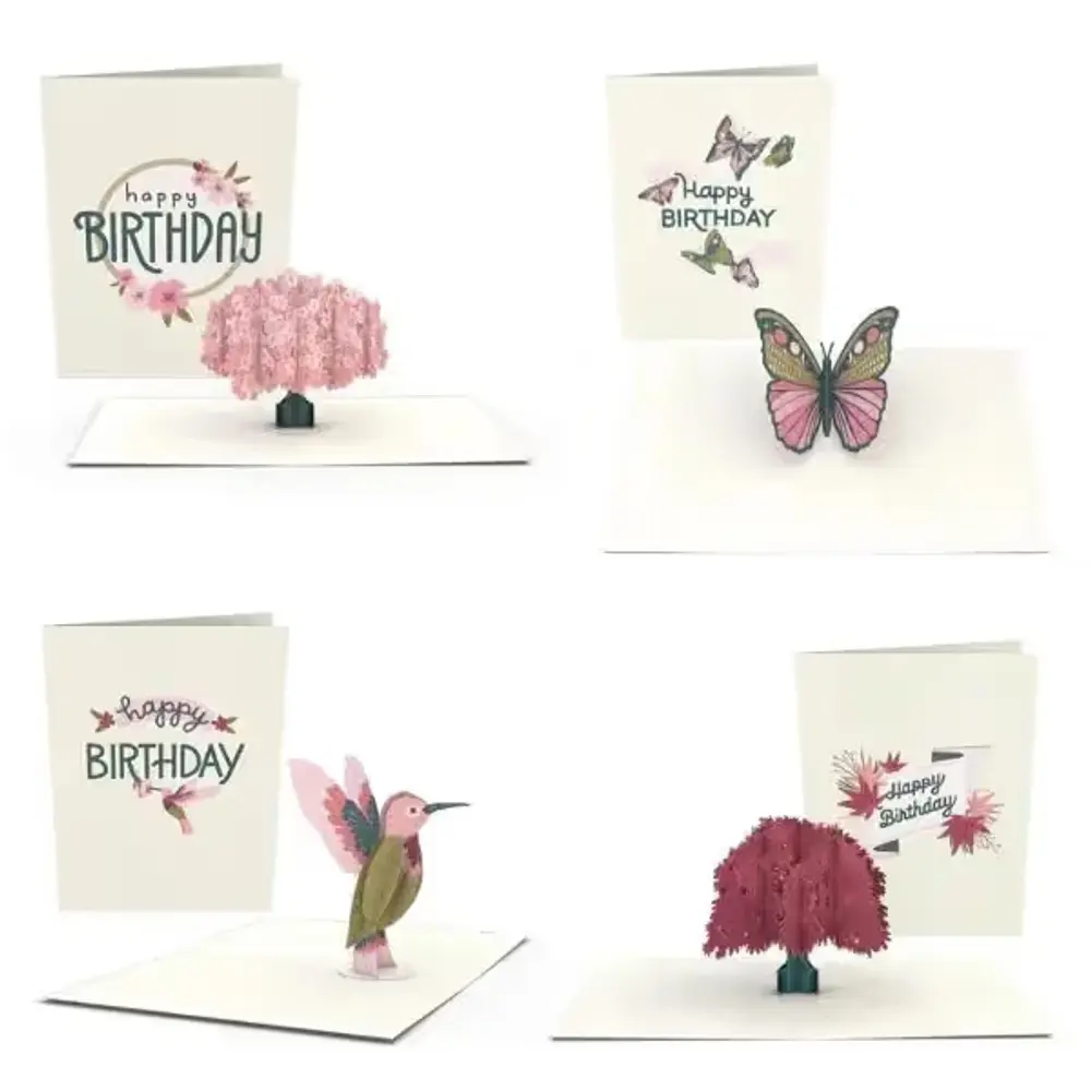 Birthday Garden Pop-Up Notecards, 4 Pack