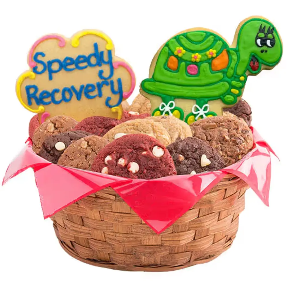Cheerful Get Well Cookie Basket