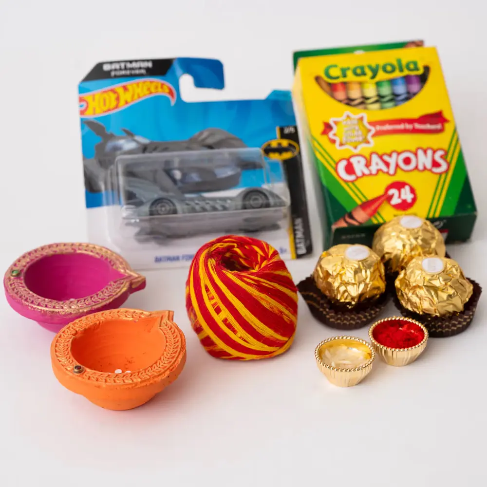 Bhai Dooj Kids Set with Toys & Sweets